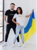Патриотическая футболка с принтом "Доброго вечора, ми з України" 3424
