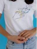 Жіноча футболка з патріотичною вишивкою 3443