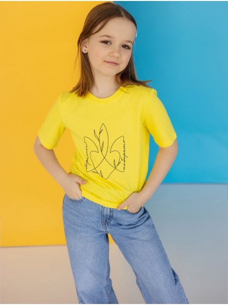 Детская футболка с стилизированным гербом Украины 10139