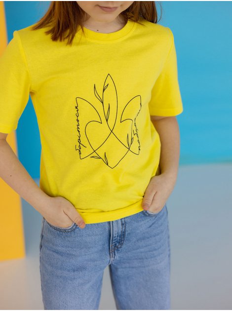 Детская футболка с стилизированным гербом Украины 10139