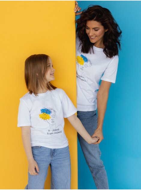 Детская футболка с принтом "Українка" 10130