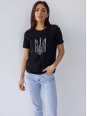 Женская футболка со стилизированным Гербом Украины 3465