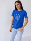 Женская футболка со стилизированным Гербом Украины 3465
