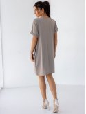 Вільна сукня з легкою фактурної тканини 3484
