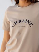 Женская футболка с принтом "Ukraine is my homeland" 3447