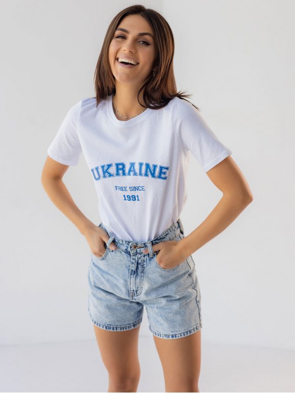 Женская футболка с принтом "UKRAINE" 3415