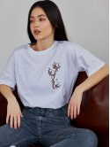 Жіноча футболка з вишивкою "Бавовна" 3640
