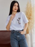 Жіноча футболка з вишивкою "Бавовна" 3640