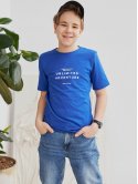 Бавовняна дитяча футболка з написом 10162
