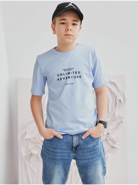 Хлопковая детская футболка с надписью 10162
