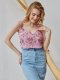 Летняя майка в цветочный принт 3705