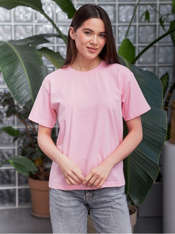 Базовая женская футболка size+ 4071