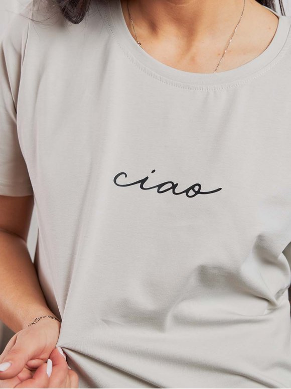 Футболка «ciaо» size+ 4077