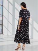 Цветочное платье size+ 4102