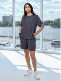 Костюм з футболкою та шортами size+ 4114