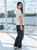 Футболка с вышивкой пшеница size+ 4105