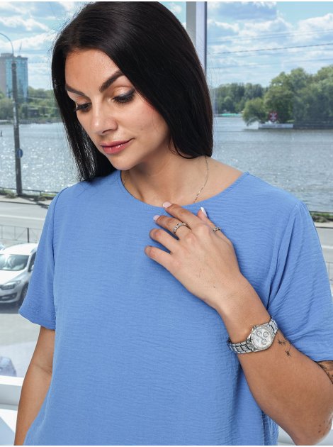 Костюм з футболкою та шортами size+ 4114
