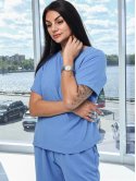 Костюм з футболкою та шортами size+ 4114