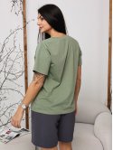 Базовая женская футболка size+ 4071