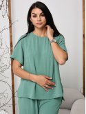 Костюм з футболкою та шортами size+ 4114