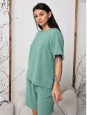 Костюм з футболкою та шортами size+ 4114