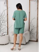 Костюм з футболкою та шортами size+ 4114