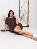Костюм з футболкою та шортами size+ 4114