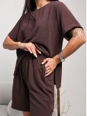 Костюм з футболкою та шортами size+ 4114