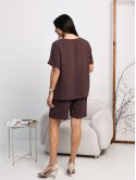 Костюм з футболкою та шортами size+ 4114