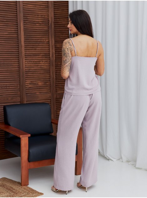 Базовые брюки из крепа size+ 4111