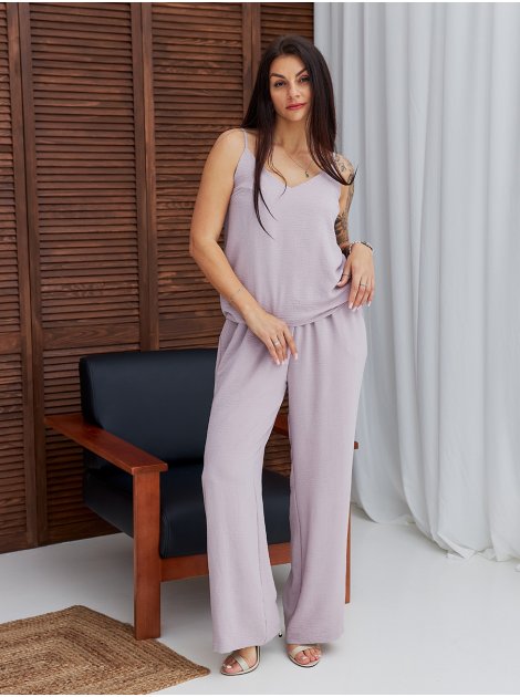 Базовые брюки из крепа size+ 4111