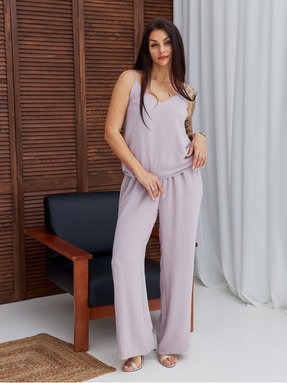 Базовые брюки из крепа size+ 4111