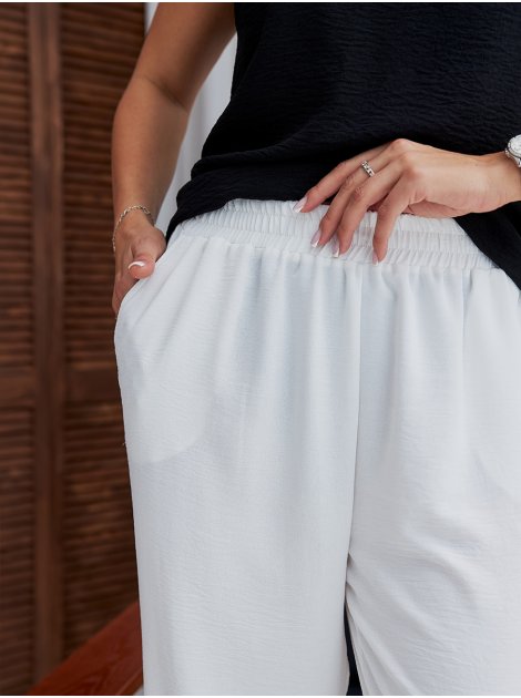 Базовые брюки из крепа size+ 4111