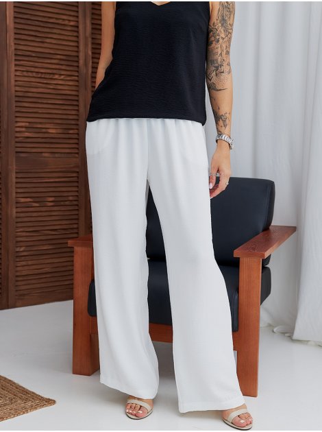 Базовые брюки из крепа size+ 4111