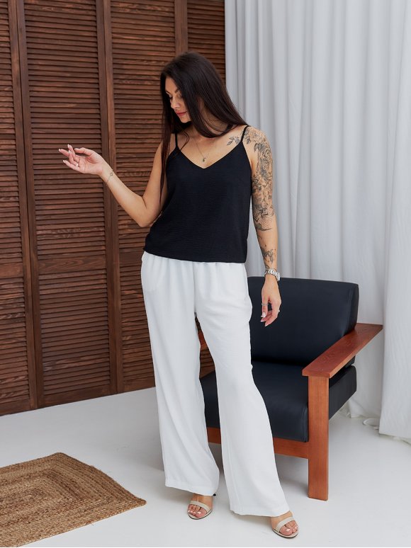 Базовые брюки из крепа size+ 4111
