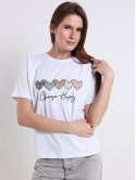 Футболка з сердечками 4136