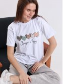 Футболка з сердечками 4136