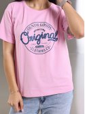 Футболка з принтом Original denim size+ 4135