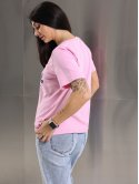 Футболка з принтом Original denim size+ 4135