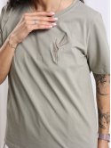 Футболка з вишивкою пшениця size+ 4105