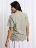 Футболка з вишивкою пшениця size+ 4105
