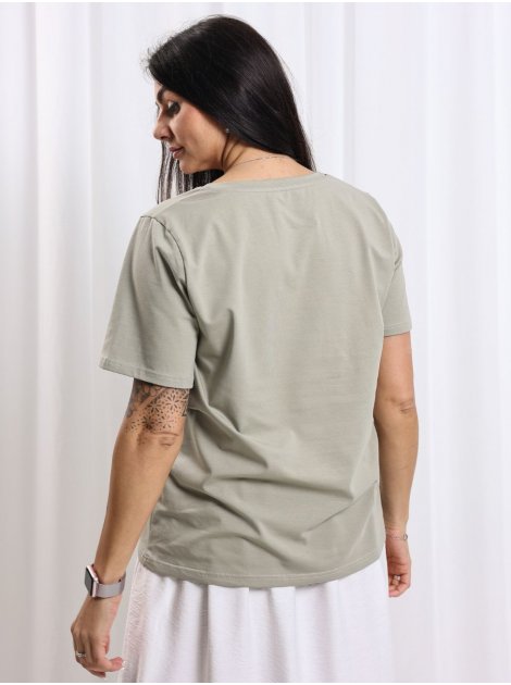 Футболка з вишивкою пшениця size+ 4105