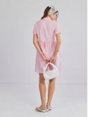 Короткое льняное платье 4126