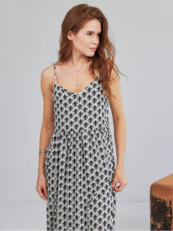 Довгий літній сарафан  size+ 4138
