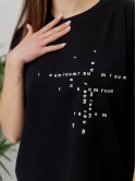 Модная футболка с принтом буквами 3832