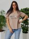Стильна футболка з сердечками size+ 3821