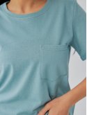 Летняя футболка с карманом на груди 3836