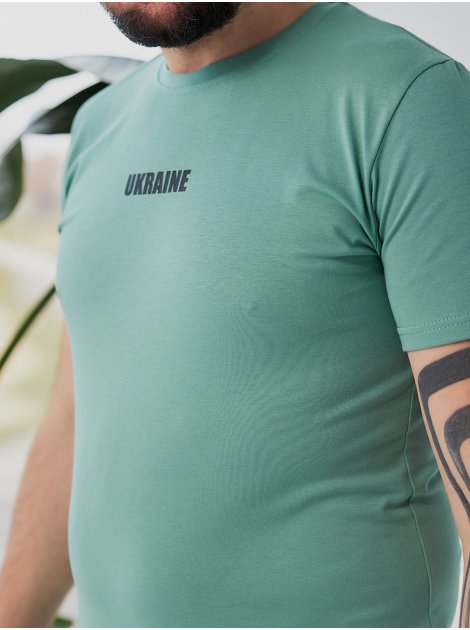 Мужская патриотическая футболка с принтом "Ukraine " 3846