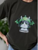Стильна футболка з котиком 3876