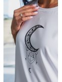 Літня футболка з принтом "місяць" size+ 3919